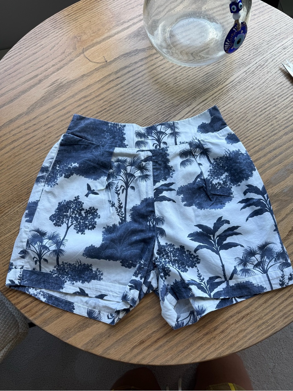 Maaji Printed white and blue shorts
